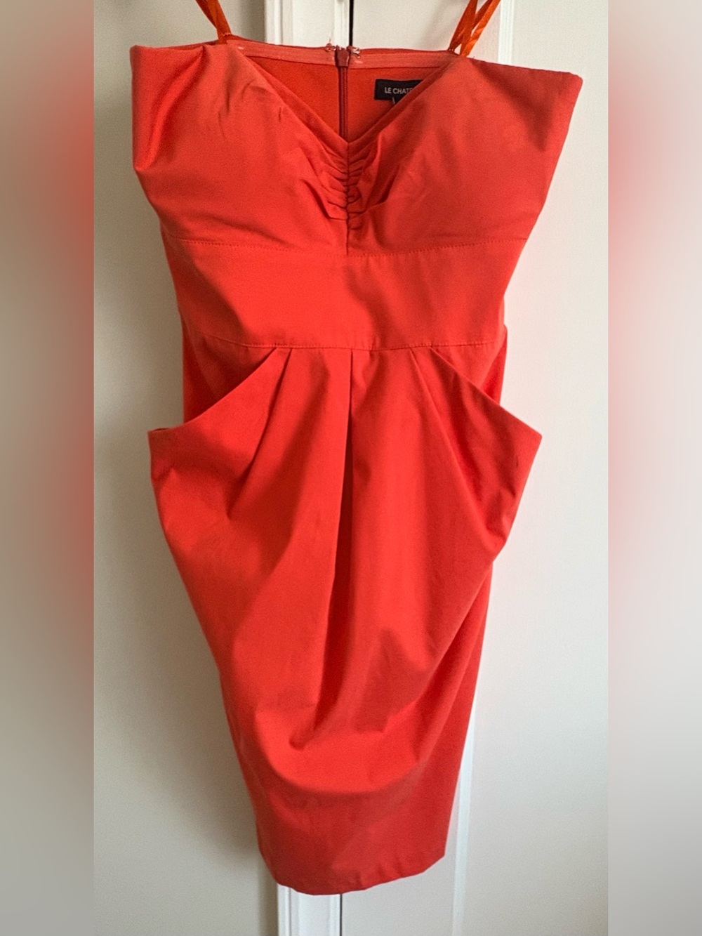 le chateau coral off shoulder Sheath Dress